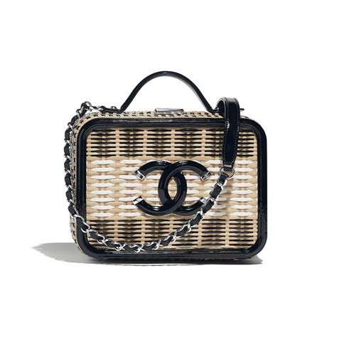 chanel rattan vanity bag|chanel vanity bag.